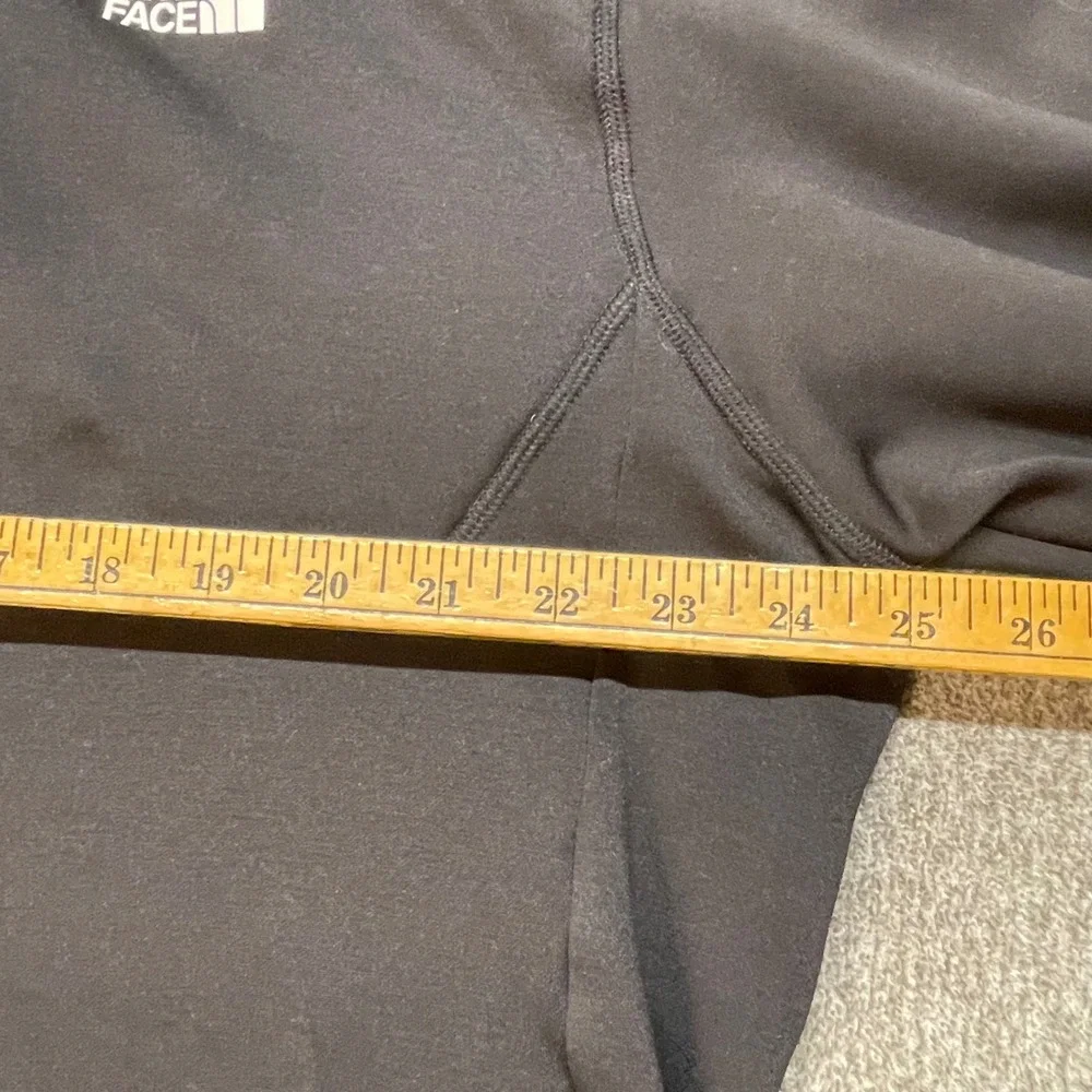The North Face Mens Black Quarter Zip Fleece Lined Pullover Jacket XL
